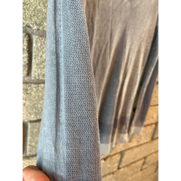 Kokun Womens V-Neck Gray Long-Sleeve Sweater M Bamboo & Cashmere - Picture 2 of 9